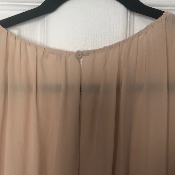 WILFRED FOR ARITZIA NUDE 100% SILK DRESS 6 - Picture 11 of 12